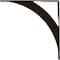 Ekena Millwork Legacy Steel Bracket, Antiqued Bronze 2"W x 18"D x 18"H BKTM02X18X18LEABZ - alternate 2